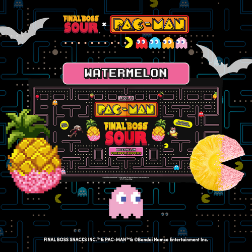 Level 3 Watermelon Pac-man x Final Boss Sour: Pineapple Dippers (1-Pack)