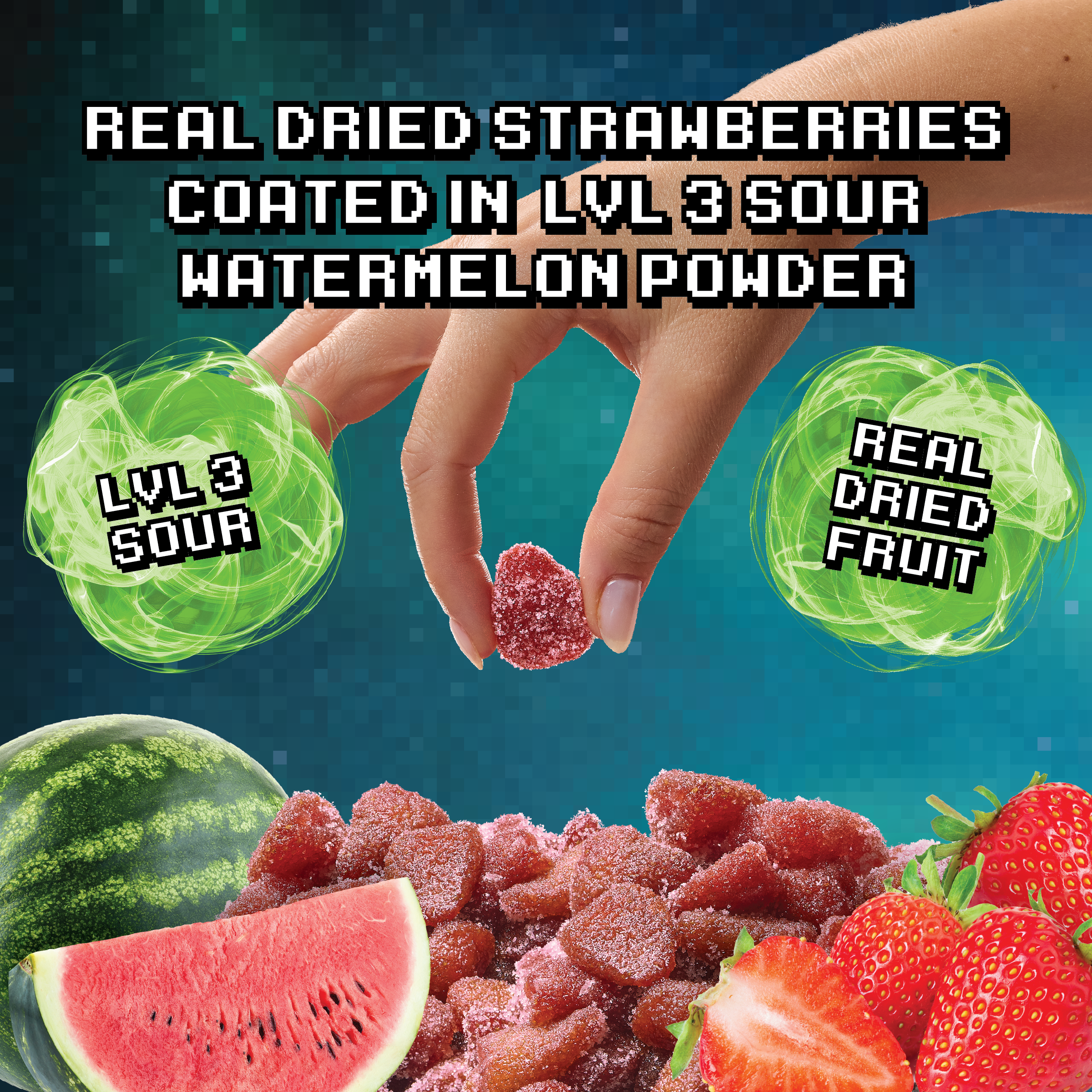 Sour Watermelon Strawberries (Level 3) (4-Pack)