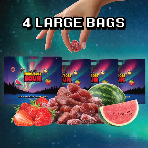 Sour Watermelon Strawberries (Level 3) (4-Pack)