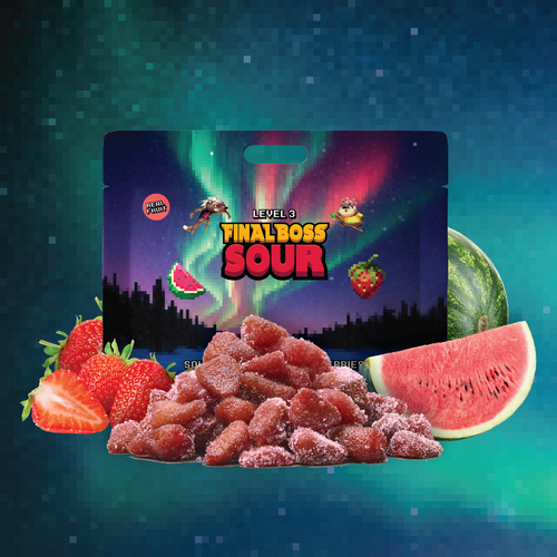 Sour Watermelon Strawberries (Level 3) (4-Pack)