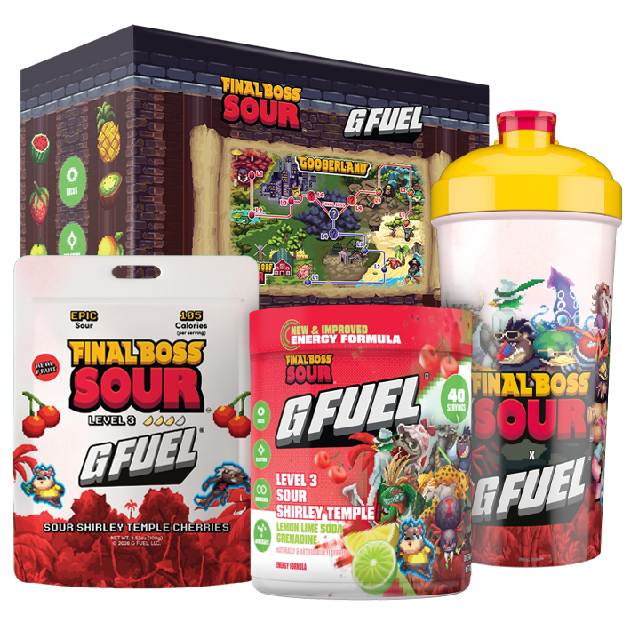 G Fuel x FBS Level 3 Sour Shirley Temple Cherries (4-Pack) – Final