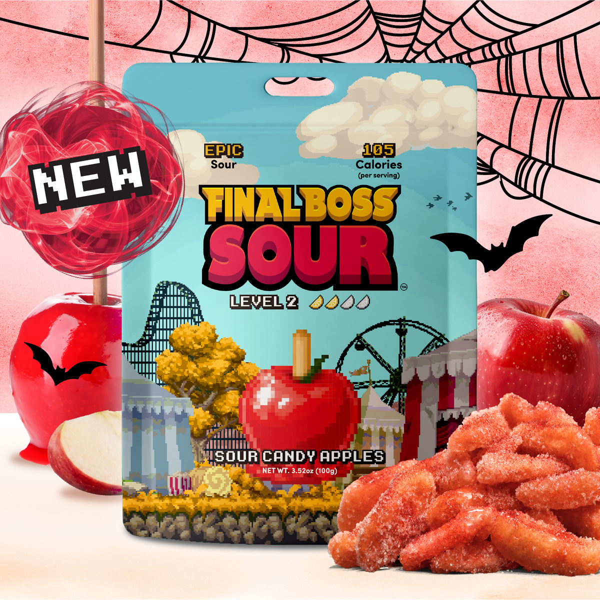 Level 2 Red Candy Apple (4 Pack)