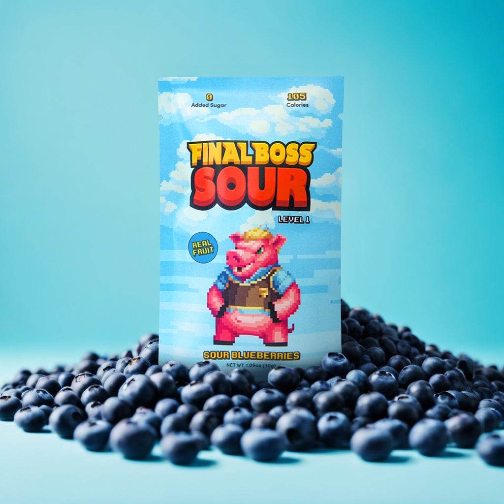 Level 1 Blueberry Pouch with Blueberries